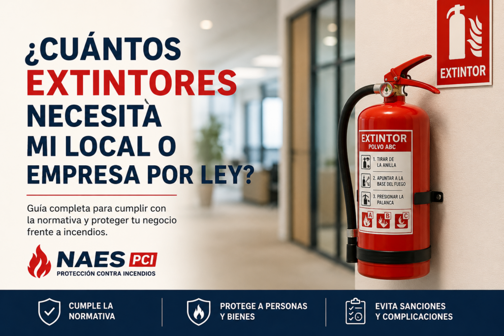 el numero de extintores que necesito en mi local